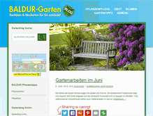 Tablet Screenshot of gartenblog.baldur-garten.de
